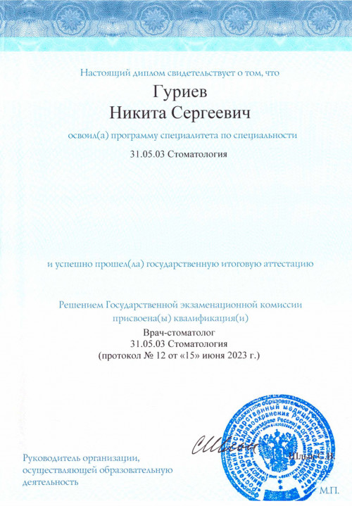 Гуриев Никита Сергеевич