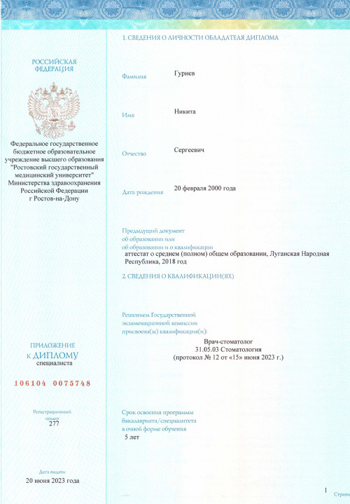 Гуриев Никита Сергеевич