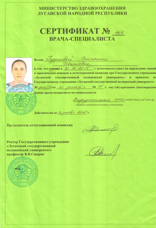 Гуриева Снежина Ивановна